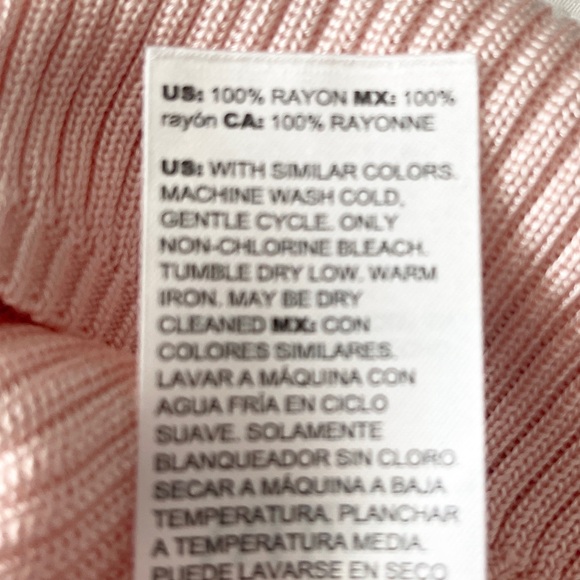 WHBM Keyhole Halter Sweater Tank Pink S NWT - Picture 10 of 12